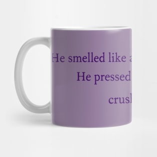 He Smelled Like Almonds ... Vintage Poetry Lover Design Mug